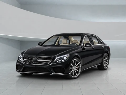 Black sedan in soft curves setting