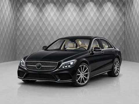 Black sedan in diamond wall setting